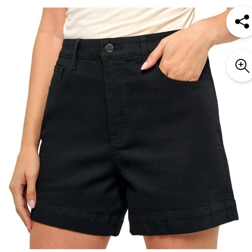 RM Rebecca Minkoff 5" 90's Shorts, 4, Bkack, NWT